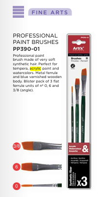 [8435464177807] 1 lot de pinceaux