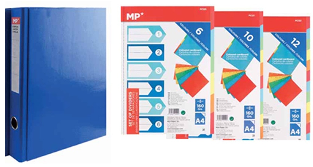 [8435464125303] 1 Classeur avec 5 intercalaires